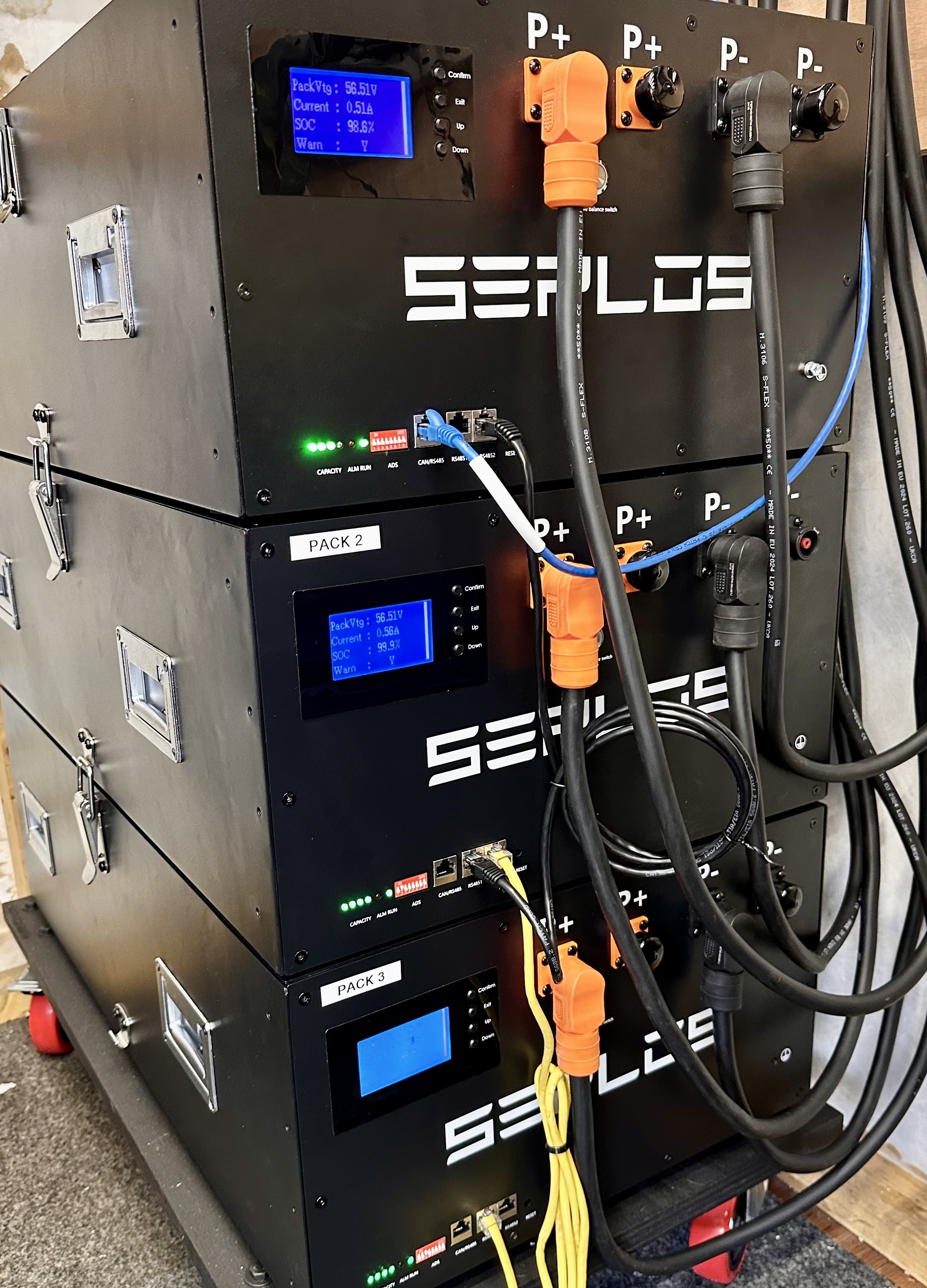 Seplos LiFePO4 battery storage packs